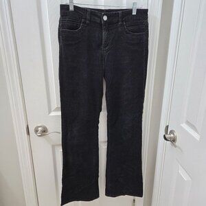 Kut From The Kloth Black Corduroy Pants Womens‎ Size 6 Bootcut Flap Pockets